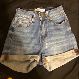 Denim shorts